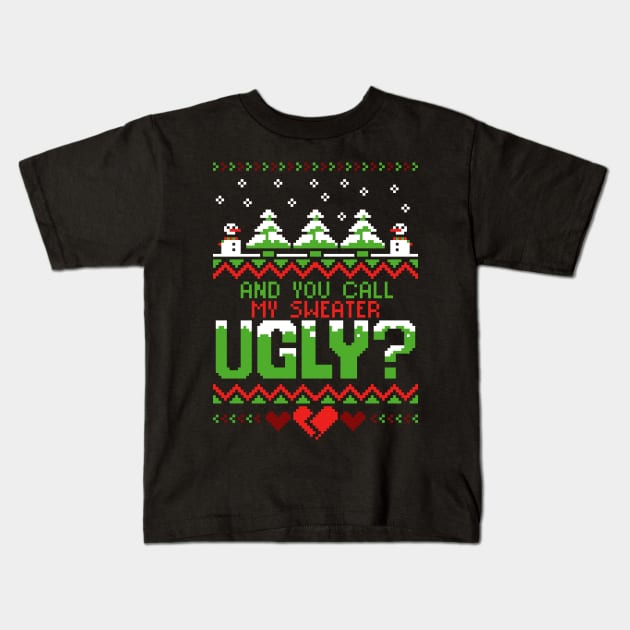 YOU call my UGLY?! Kids T-Shirt by TheTeenosaur